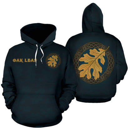 Oak Leaf Viking All Over Hoodie-ALL OVER PRINT HOODIES (P)-HP Arts-Hoodie-S-Vibe Cosy™