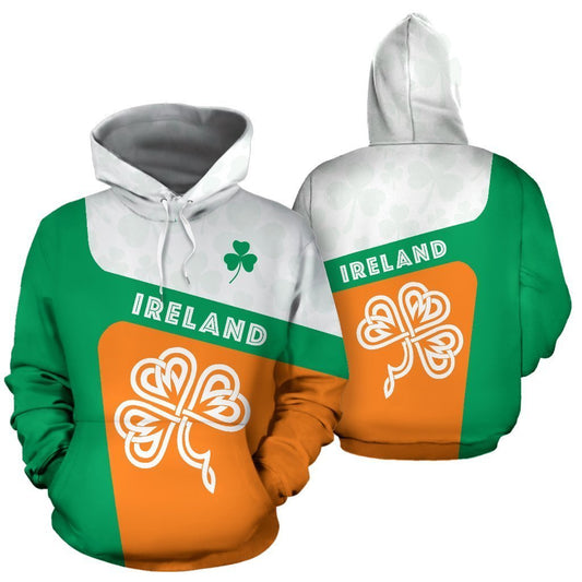 Ireland Celtic Shamrock Hoodie PL-Apparel-PL8386-Hoodie-S-Vibe Cosy™