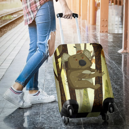 Australia Koala Luggage Cover 04 k7-LUGGAGE COVERS-HP Arts-Luggage Covers - Australia Koala Luggage Cover 04 K2-Small 18-22 in / 45-55 cm-Vibe Cosy™