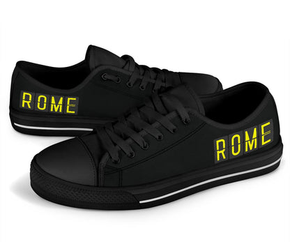 Airport Destinations PARIS - Low Top Canvas Shoes-Amaze Style™-Womens Low Top - Airport Destinations PARIS - Low Top Canvas Shoes-US5.5 (EU36)-Vibe Cosy™