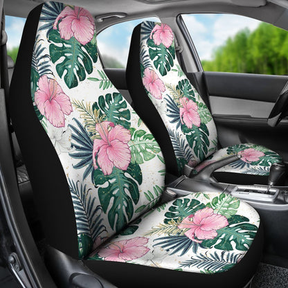 Hawaii Hibiscus Pattern Car Seat Covers 03 - AH - TH3-CAR SEAT COVERS-Alohawaii-Car Seat Covers - 1-Universal Fit-White-Vibe Cosy™