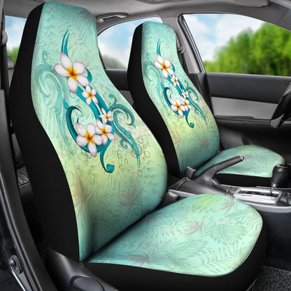 Hawaiian Car Seat Covers - Hawaii Plumeria Flower - AH - TH3-CAR SEAT COVERS-Alohawaii-Car Seat Covers-Universal Fit-White-Vibe Cosy™