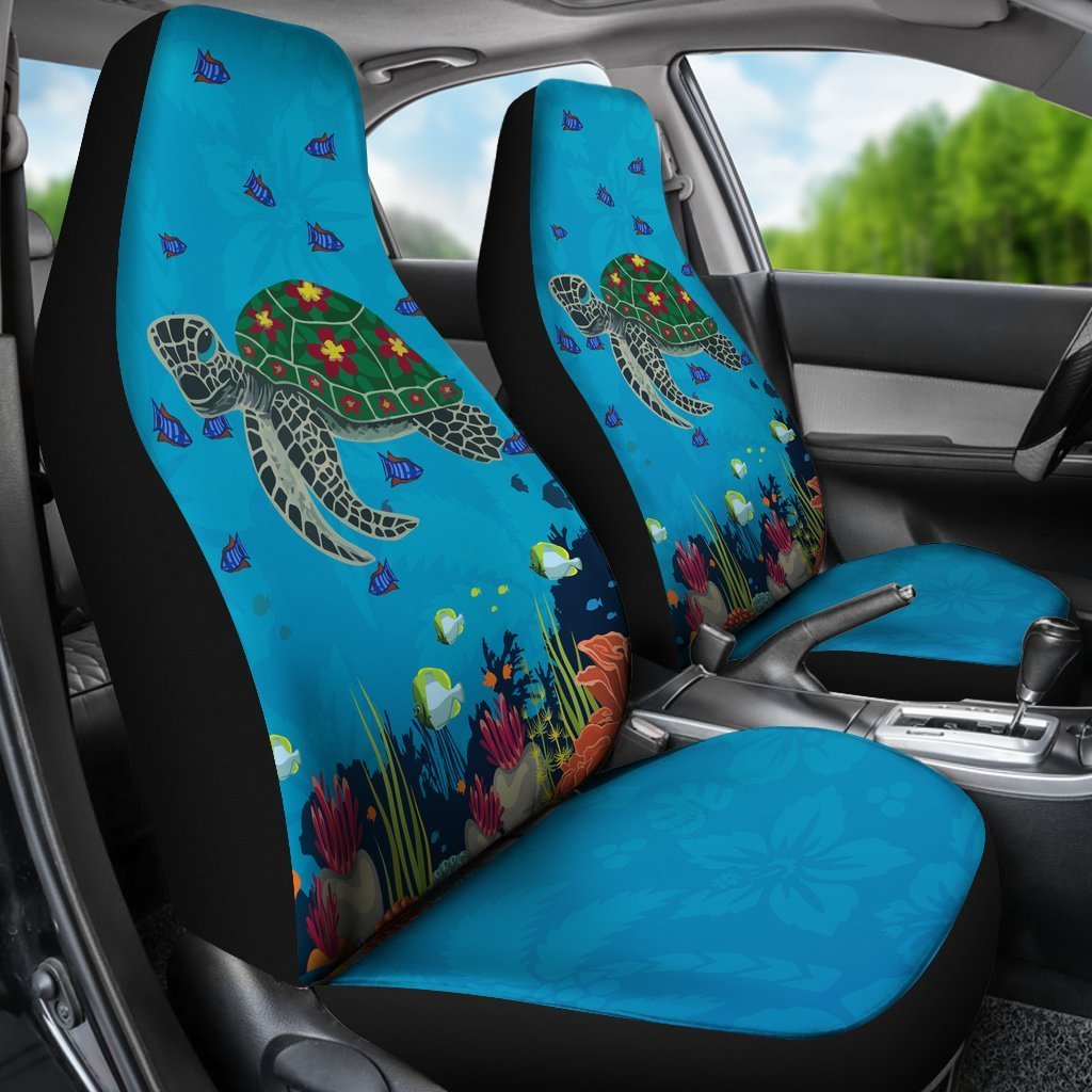 Turtle Car Seat Covers 01 - AH-CAR SEAT COVERS-Alohawaii-Car Seat Covers-Universal Fit-White-Vibe Cosy™