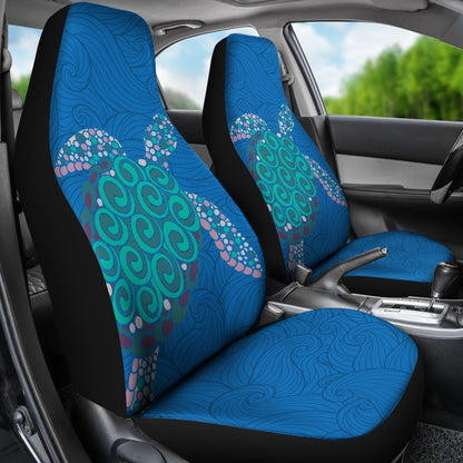 Turtle Car Seat Covers 03 - AH-CAR SEAT COVERS-Alohawaii-Car Seat Covers-Universal Fit-White-Vibe Cosy™