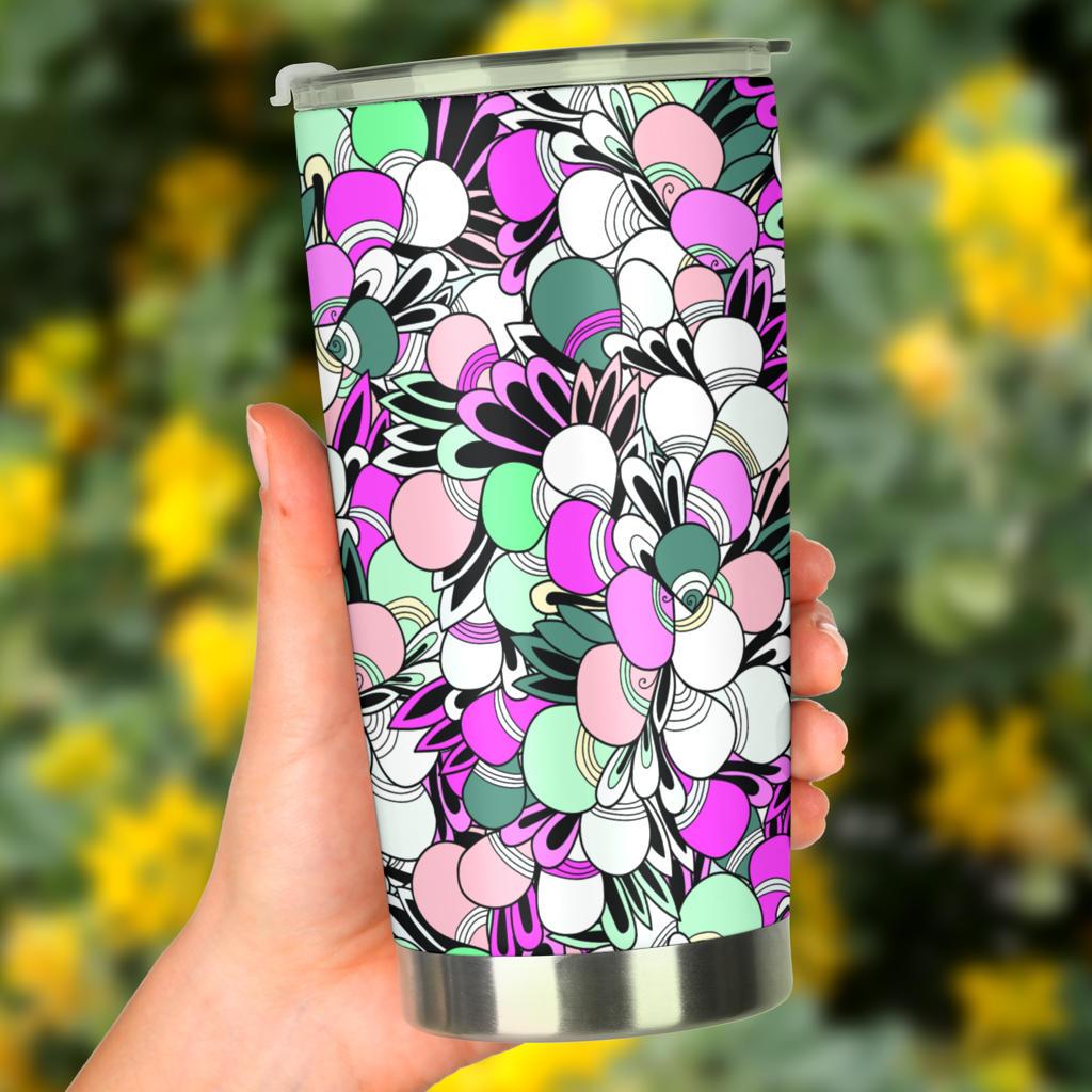 Funky Patterns in Candy - Travel Tumbler-Amaze Style™-Tumbler - Funky Patterns in Candy - Travel Tumbler-20oz Large-Vibe Cosy™