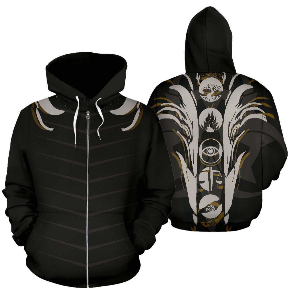 Divergent Factions All Over Zip-Up Hoodie-ALL OVER PRINT ZIP HOODIES (P)-HP Arts-Zip-Up Hoodie-S-Vibe Cosy™