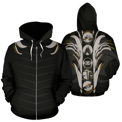 Divergent Factions All Over Zip-Up Hoodie-ALL OVER PRINT ZIP HOODIES (P)-HP Arts-Zip-Up Hoodie-S-Vibe Cosy™