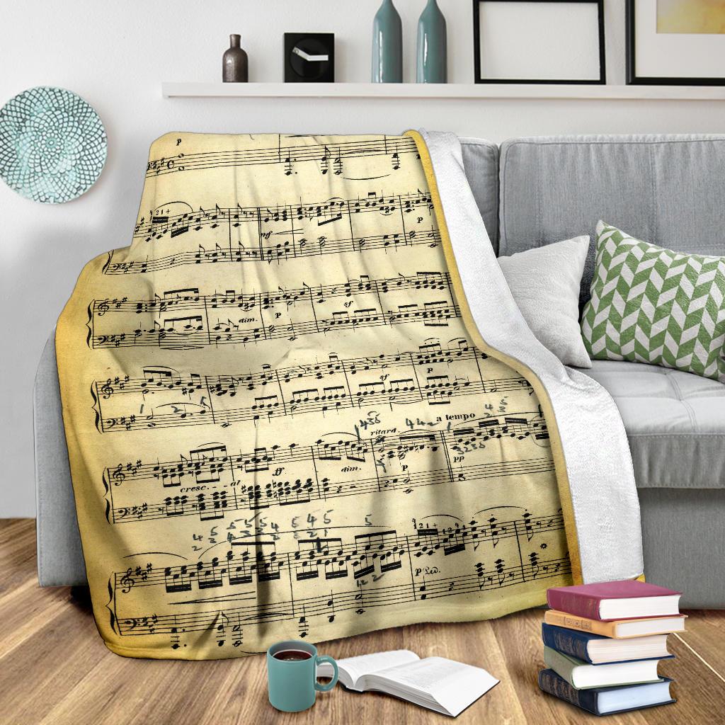 Vecchio Spartito - Coperta in Pile -Amaze Style™-placeholder-placeholder-Vibe Cosy™