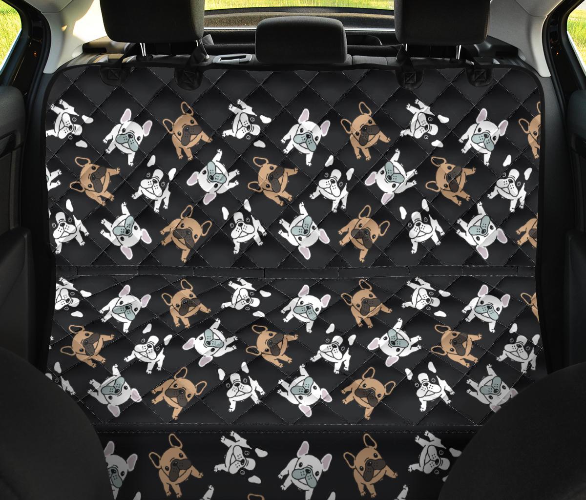 Piccoli Bulldog/ Nero-Amaze Style™-Pet Seat Cover - Piccoli Bulldog/ Nero-Regular (Cars / SUVs)-Vibe Cosy™