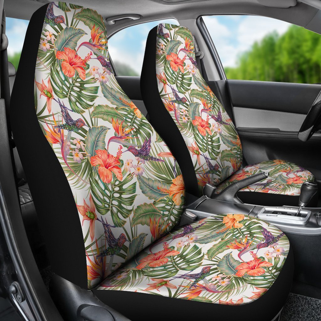 Hawaii Hibiscus Pattern Car Seat Covers 06 - AH - TH3-CAR SEAT COVERS-Alohawaii-Car Seat Covers-Universal Fit-White-Vibe Cosy™