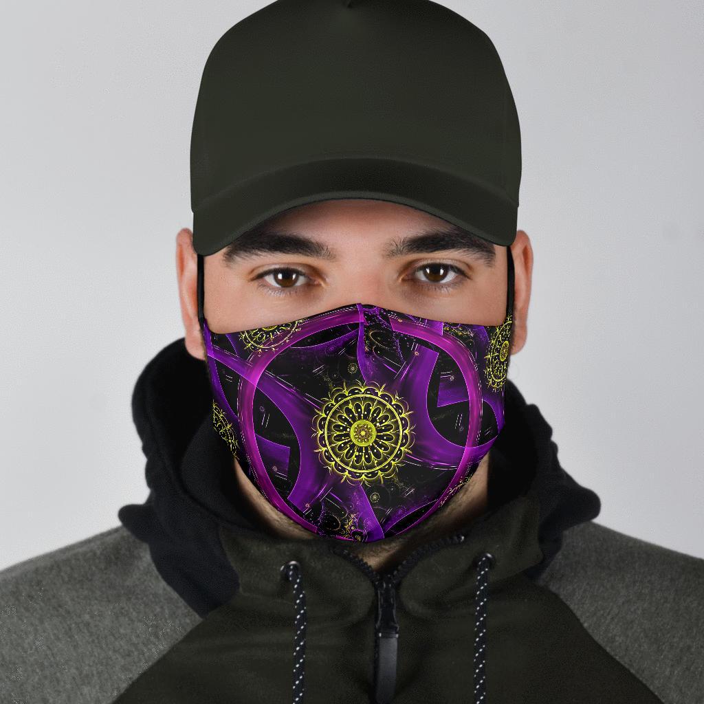 Purple Circle-Amaze Style™-Face Mask - Purple Circle-Adult Mask + 2 FREE Filters (Age 13+)-Vibe Cosy™