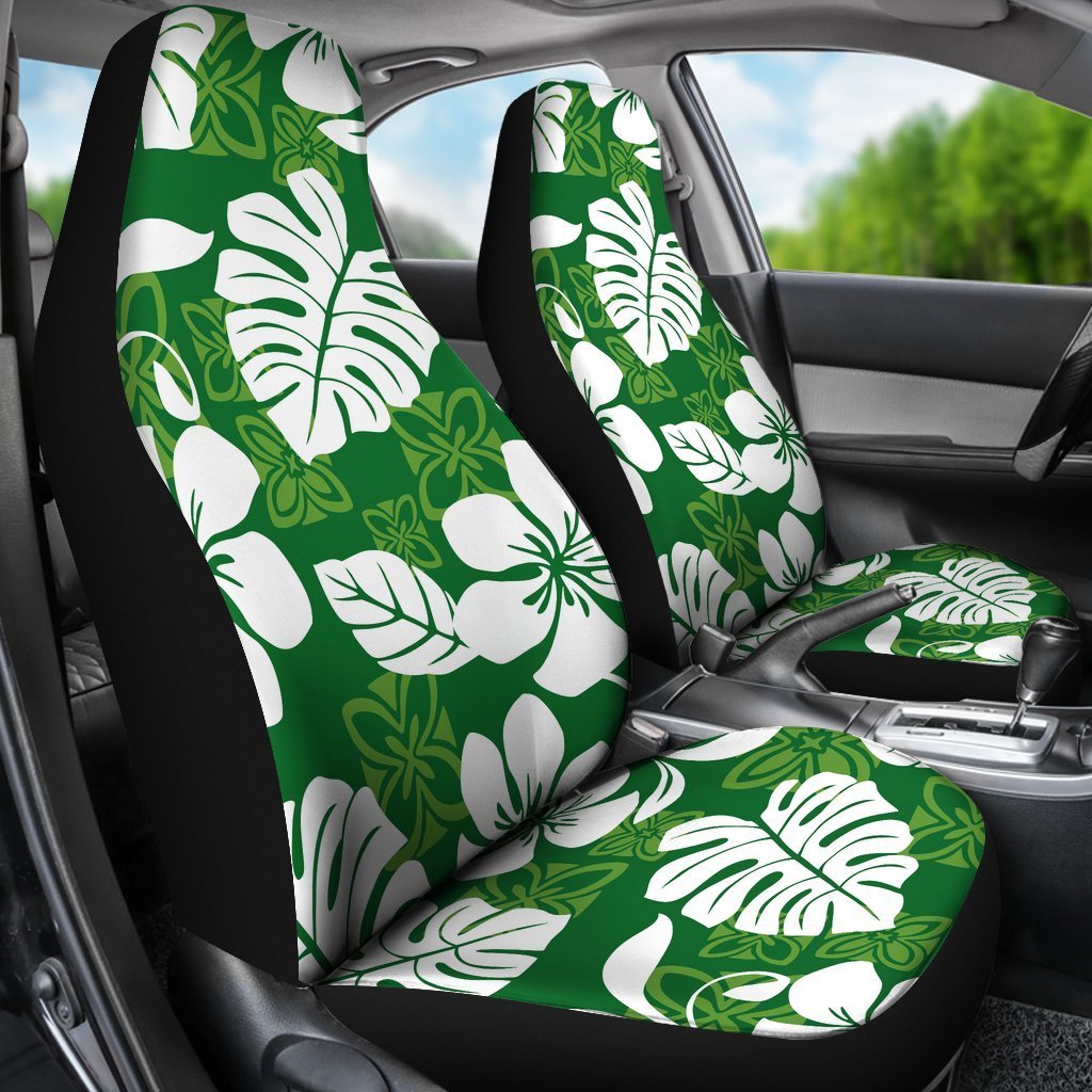 Hawaii Hibiscus Pattern Car Seat Covers 01 - AH - TH3-CAR SEAT COVERS-Alohawaii-Car Seat Covers-Universal Fit-White-Vibe Cosy™