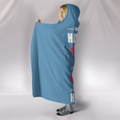 Custom Hoodie Blanket - Happiness Cow-6teenth World™-Hooded Blanket-Youth 60"x45"-Vibe Cosy™