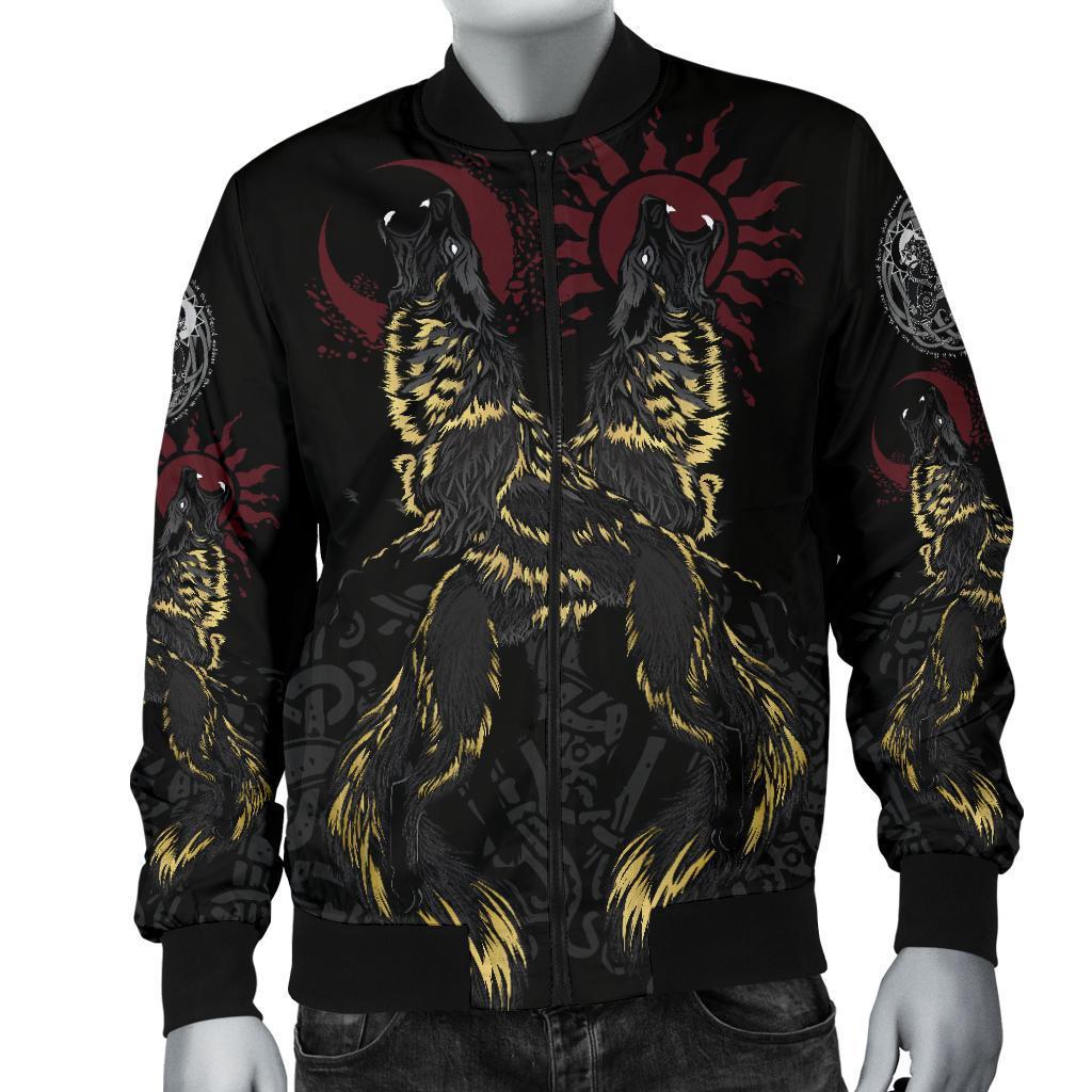 Vikings - The Wolves Skoll and Hati-Apparel-HP Arts-Hoodie-S-Vibe Cosy™