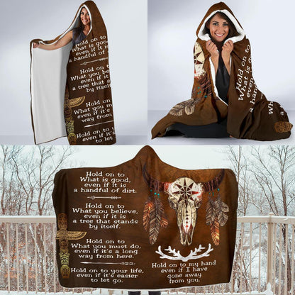 Native American Hooded Blanket