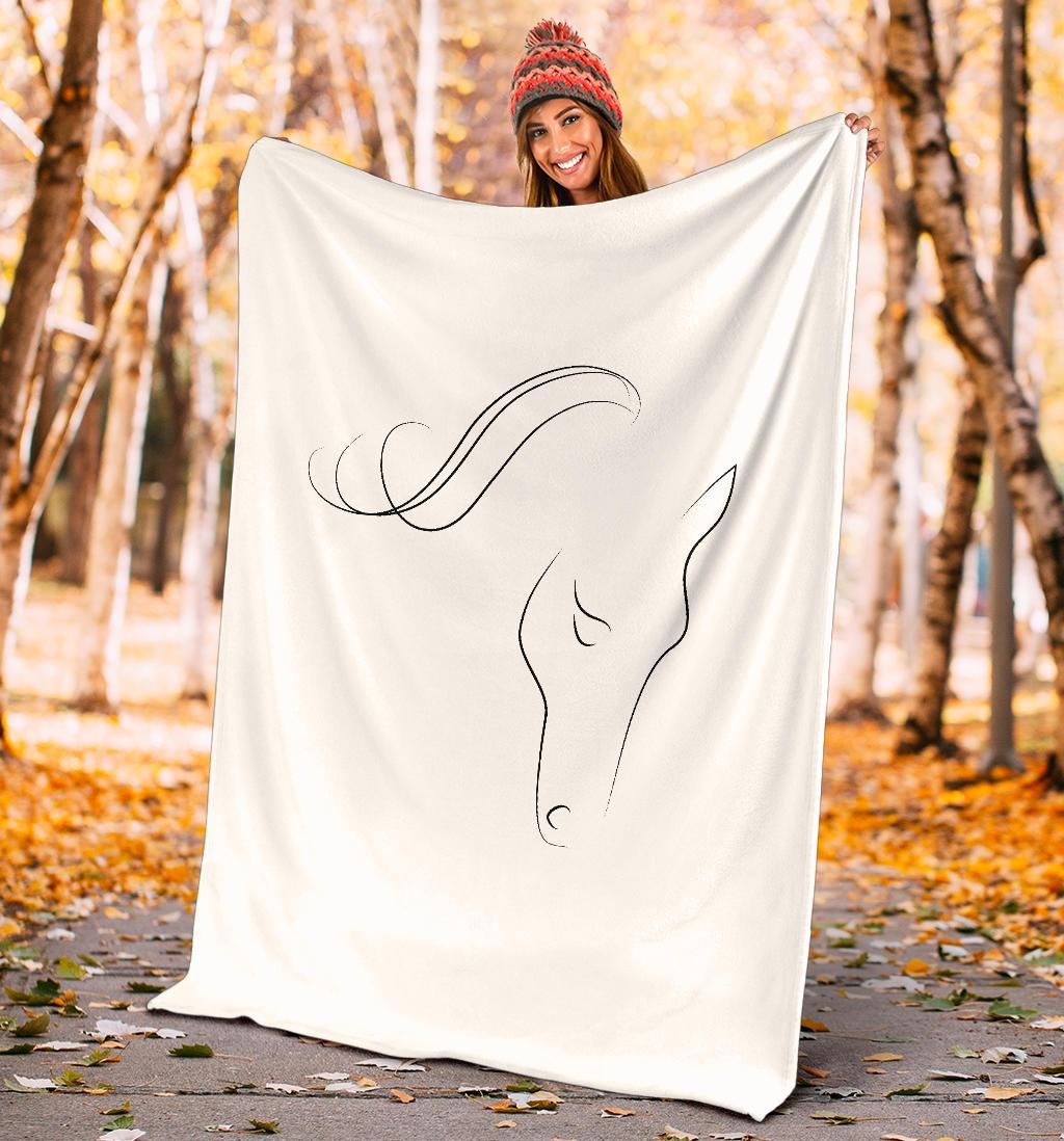 Cavallo Elegante - Coperta in Pile -Amaze Style™-Premium BlanketCavallo Elegante - Coperta in Pile -Youth (56 x 43 inches / 140 x 110 cm)-Vibe Cosy™
