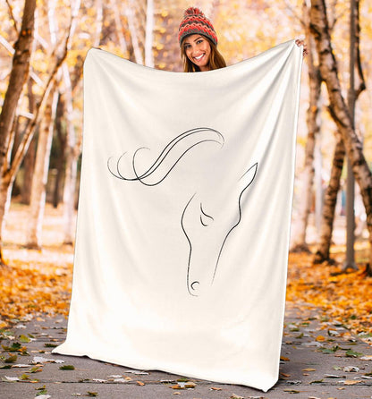 Cavallo Elegante - Coperta in Pile -Amaze Style™-Premium BlanketCavallo Elegante - Coperta in Pile -Youth (56 x 43 inches / 140 x 110 cm)-Vibe Cosy™