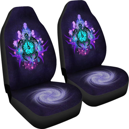 Turtle and Hibiscus Car Seat Covers 01 - AH-CAR SEAT COVERS-Alohawaii-Car Seat Covers-Universal Fit-White-Vibe Cosy™