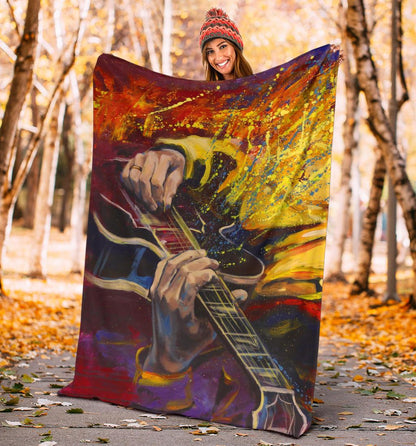 Chitarra e Colori - Coperta in Pile -Amaze Style™-Premium BlanketChitarra e Colori - Coperta in Pile -Youth (56 x 43 inches / 140 x 110 cm)-Vibe Cosy™