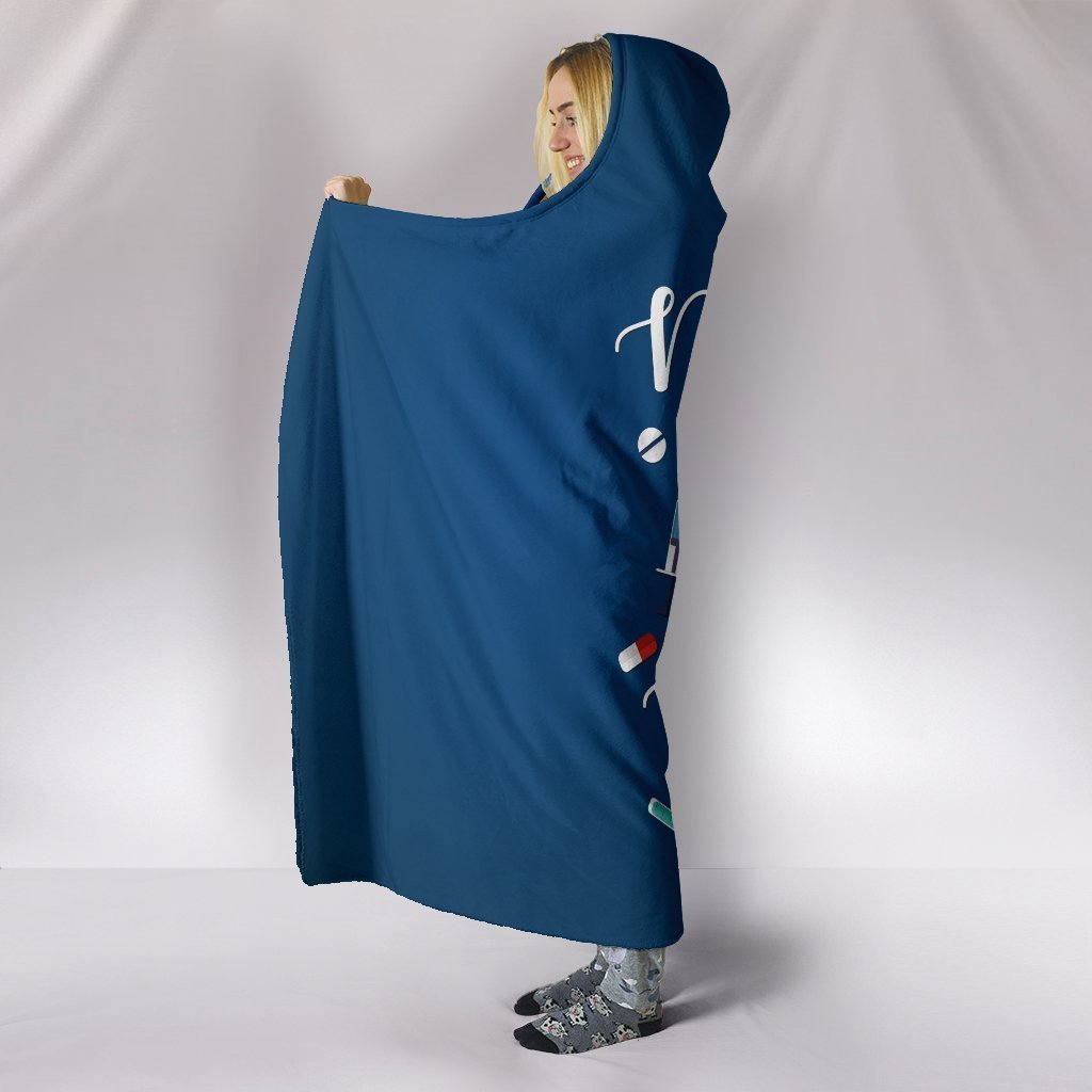 Custom Hoodie Blanket - Nursing Works-6teenth World™-Hooded Blanket-Youth 60"x45"-Vibe Cosy™