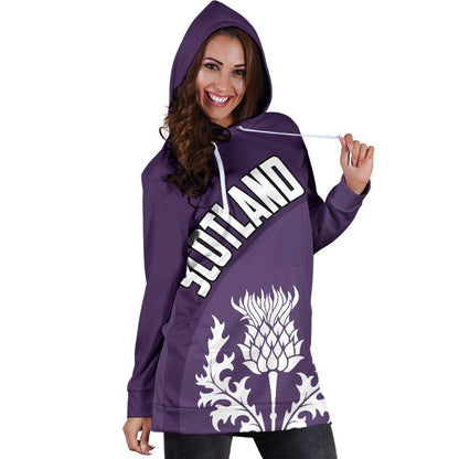 Scotland Hoodie Dress Wave Purple-Apparel-HD09-Hoodie Dress-S-Vibe Cosy™