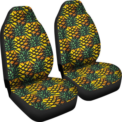 Pineapple Car Seat Covers 06 - AH - TH3-CAR SEAT COVERS-Alohawaii-Car Seat Covers-Universal Fit-White-Vibe Cosy™