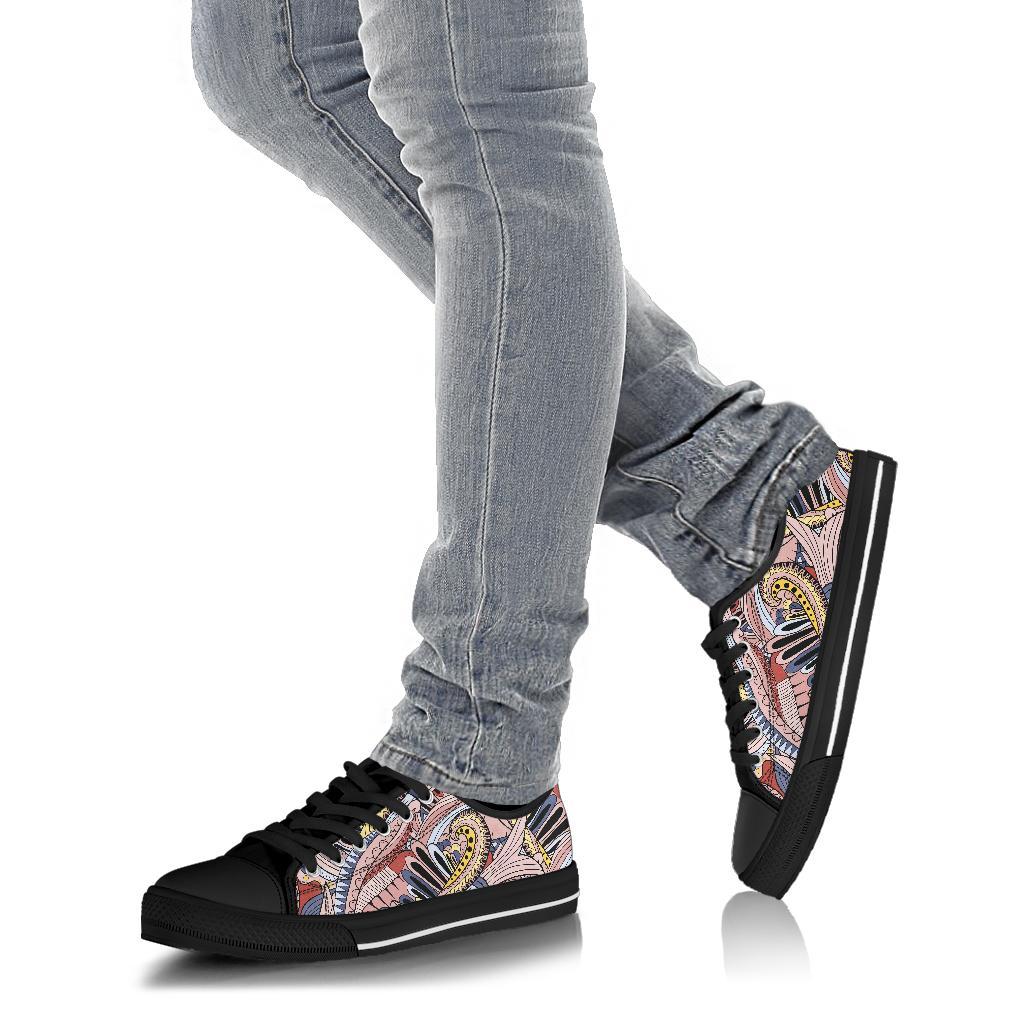 Funky Patterns (Pink) - Low Top Canvas Shoes-Amaze Style™-Womens Low Top - Funky Patterns (Pink) - Low Top Canvas Shoes-US5.5 (EU36)-Vibe Cosy™