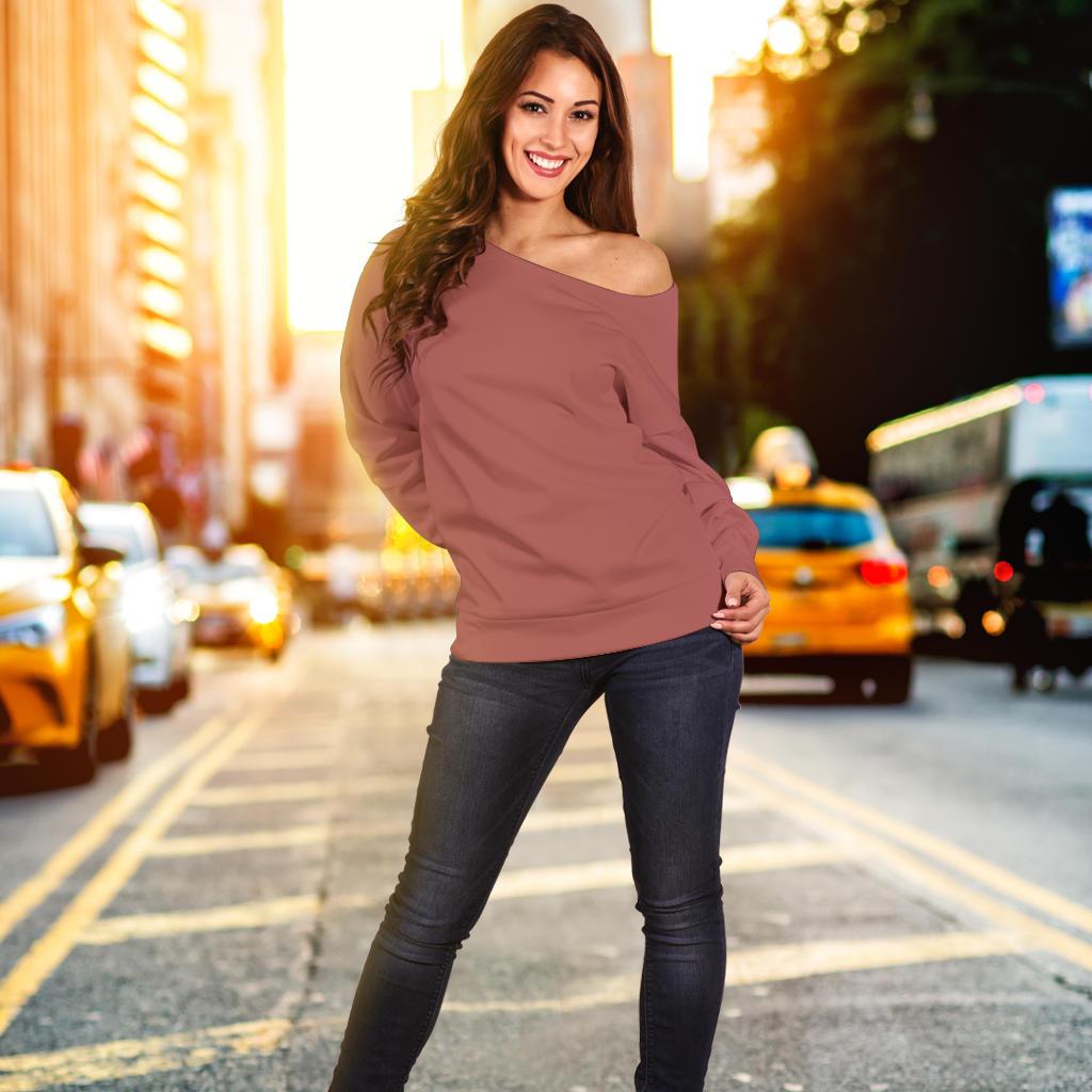 Breadwinner Powerlips - Women's Off Shoulder Sweater-Amaze Style™-Women's Off Shoulder Sweater - Breadwinner Powerlips - Women's Off Shoulder Sweater-2XS-Vibe Cosy™