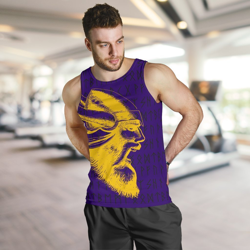 Vikings Warrior™ Men's Tank Top TH75-TANK TOPS-HP Arts-Men's Tank Top - 1-S-Purple-Vibe Cosy™