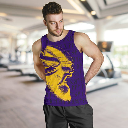 Vikings Warrior™ Men's Tank Top TH75-TANK TOPS-HP Arts-Men's Tank Top - 1-S-Purple-Vibe Cosy™