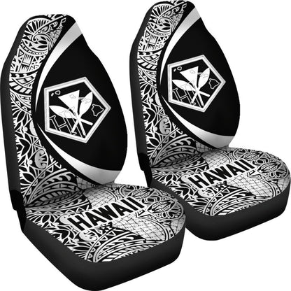 Hawaii Kanaka Polynesian Car Seat Covers - Circle Style White - AH J1-CAR SEAT COVERS-Alohawaii-Car Seat Covers-Universal Fit-White-Vibe Cosy™