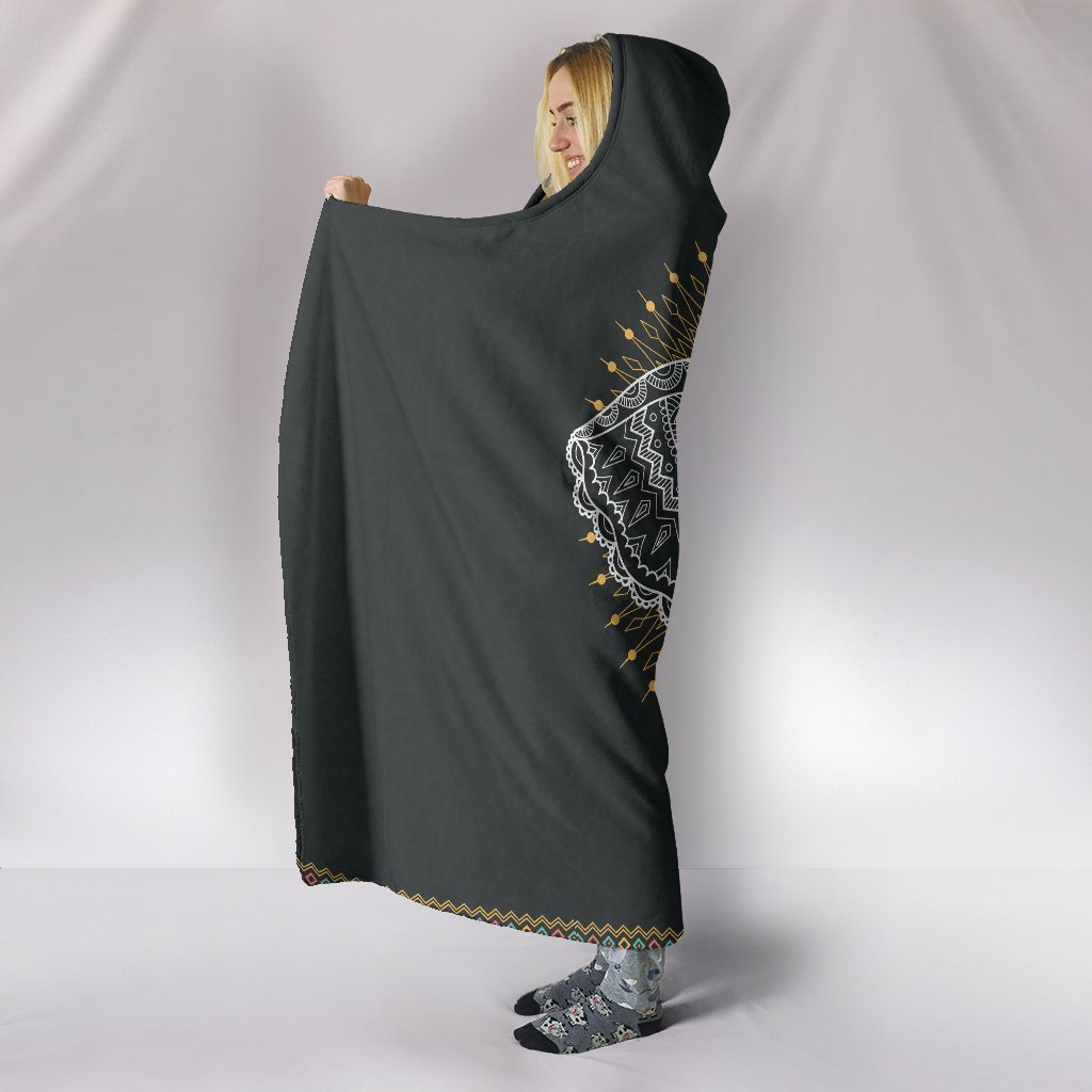 Custom Hoodie Blanket _ Elephant Love-6teenth World™-Hooded Blanket-Youth 60"x45"-Vibe Cosy™