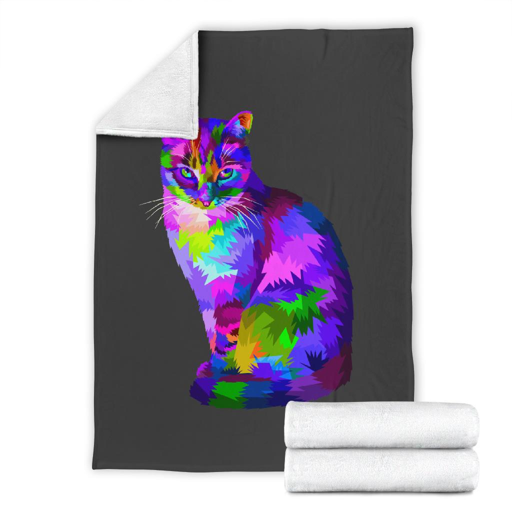 Gatto e Nero-Amaze Style™-Premium BlanketGatto e Nero-Youth (56 x 43 inches / 140 x 110 cm)-Vibe Cosy™