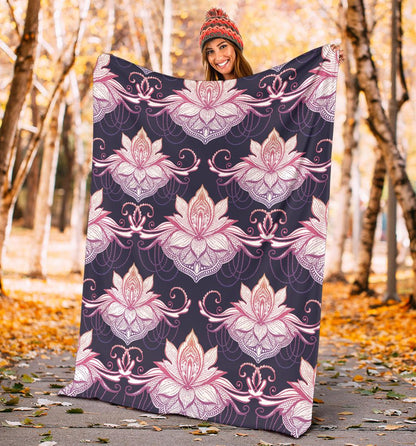 Ombre Lotus (Eclipse) - Throw Blankets-Amaze Style™-Premium BlanketOmbre Lotus (Eclipse) - Throw Blankets-Youth (56 x 43 inches / 140 x 110 cm)-Vibe Cosy™