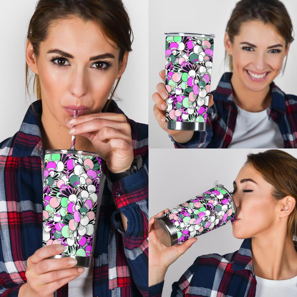 Funky Patterns in Candy - Travel Tumbler-Amaze Style™-Tumbler - Funky Patterns in Candy - Travel Tumbler-20oz Large-Vibe Cosy™