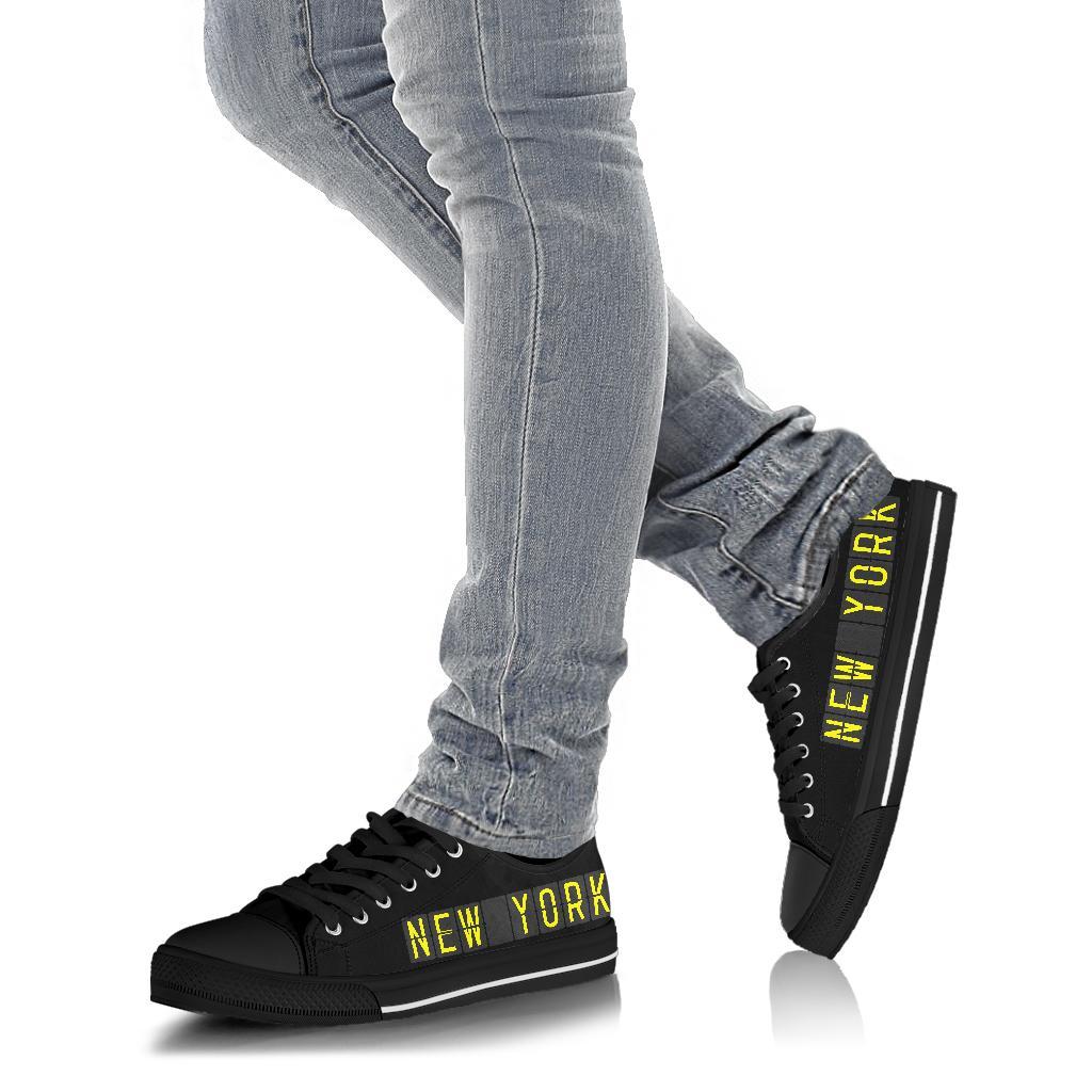 Airport Destinations NEW YORK - Low Top Canvas Shoes-Amaze Style™-Womens Low Top - Airport Destinations NEW YORK - Low Top Canvas Shoes-US5.5 (EU36)-Vibe Cosy™