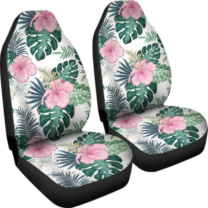 Hawaii Hibiscus Pattern Car Seat Covers 03 - AH - TH3-CAR SEAT COVERS-Alohawaii-Car Seat Covers - 1-Universal Fit-White-Vibe Cosy™