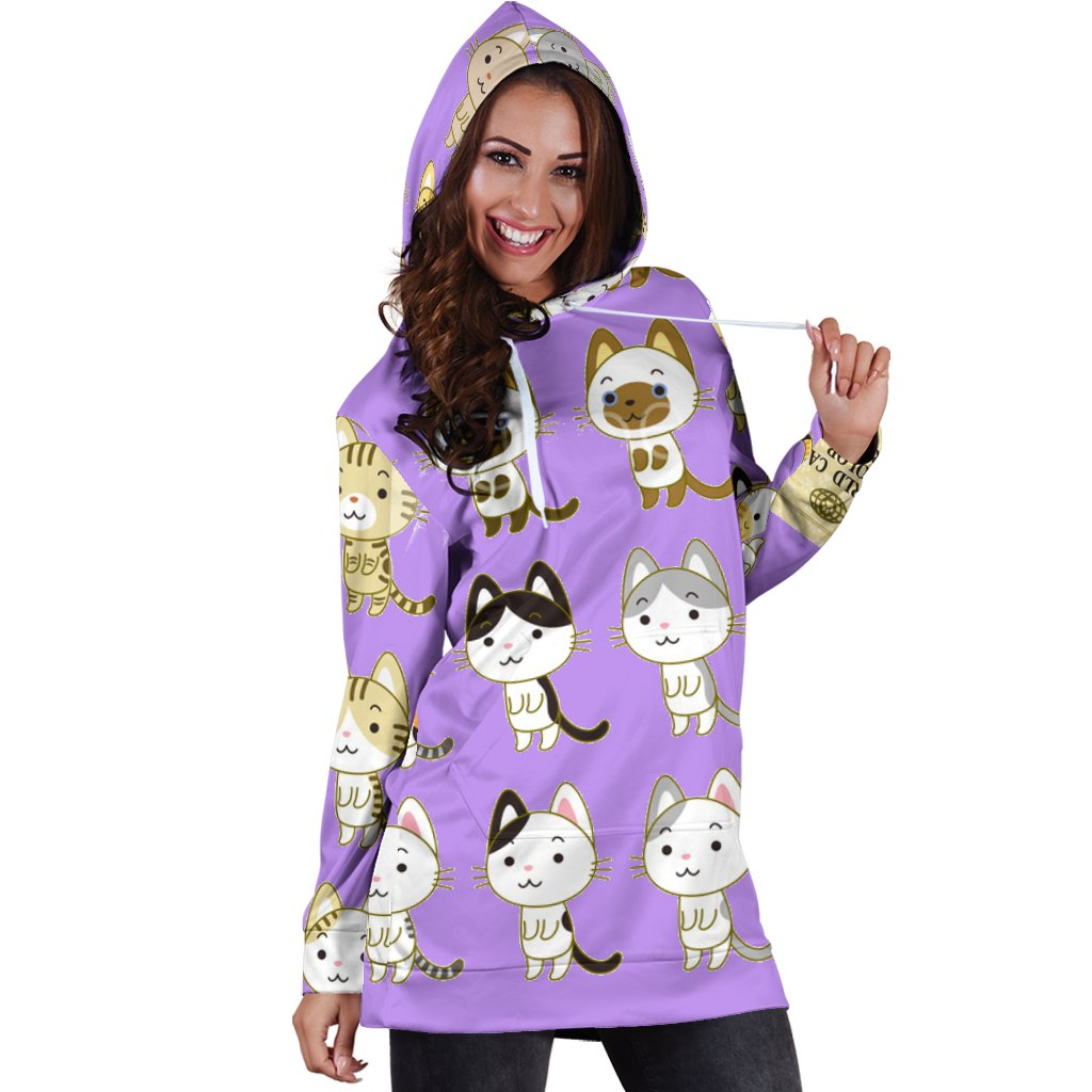 Gattini-Amaze Style™-Hoodie Dress - Gattini-XS-Vibe Cosy™