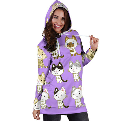 Gattini-Amaze Style™-Hoodie Dress - Gattini-XS-Vibe Cosy™