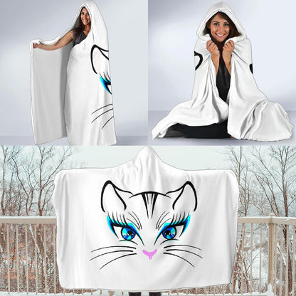 Occhi di gatta-Amaze Style™-Hooded BlanketOcchi di gatta-Youth 60"x45"-Vibe Cosy™