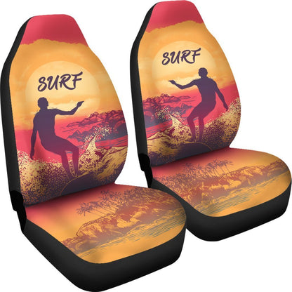 Surf Car Seat Covers - AH - TH3-CAR SEAT COVERS-Alohawaii-Car Seat Covers-Universal Fit-White-Vibe Cosy™