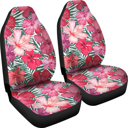 Beautiful Hibiscus Car Seat Cover - AH - K5-CAR SEAT COVERS-Alohawaii-Car Seat Covers-Universal Fit-White-Vibe Cosy™