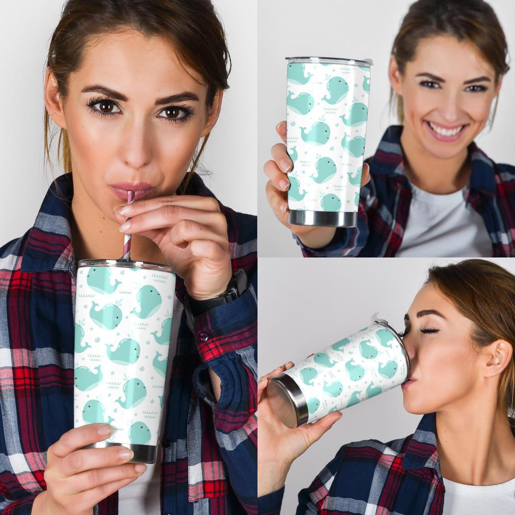 Tumbler Whales-Amaze Style™-Tumbler - Tumbler Whales-20oz Large-Vibe Cosy™
