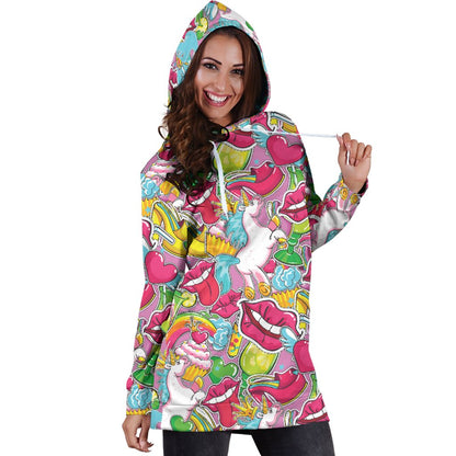 Lingue-Amaze Style™-Hoodie Dress - Lingue-XS-Vibe Cosy™