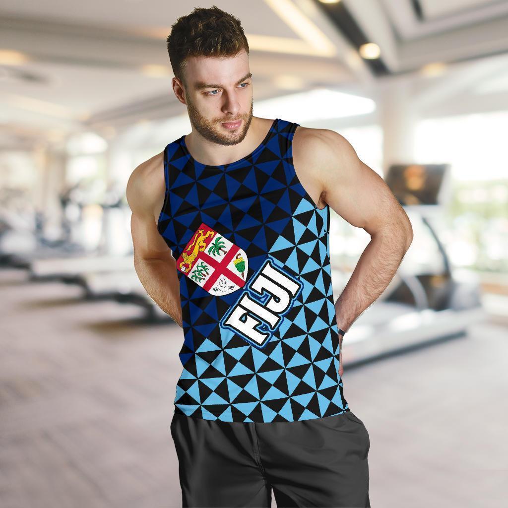Fiji Polynesian Men's Tank Top Coat Of Arms-MEN'S TANK TOPS-Khanh Arts-Men's Tank Top - Fiji-S-Vibe Cosy™