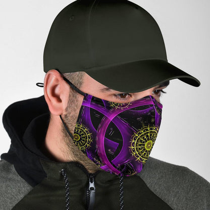 Purple Circle-Amaze Style™-Face Mask - Purple Circle-Adult Mask + 2 FREE Filters (Age 13+)-Vibe Cosy™