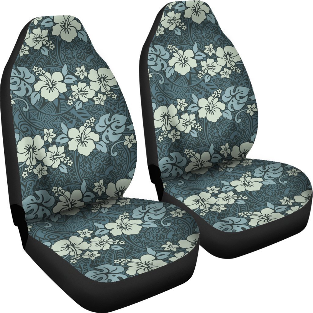 Hawaii Hibiscus Pattern Car Seat Covers 07 - AH - TH3-CAR SEAT COVERS-Alohawaii-Car Seat Covers-Universal Fit-White-Vibe Cosy™