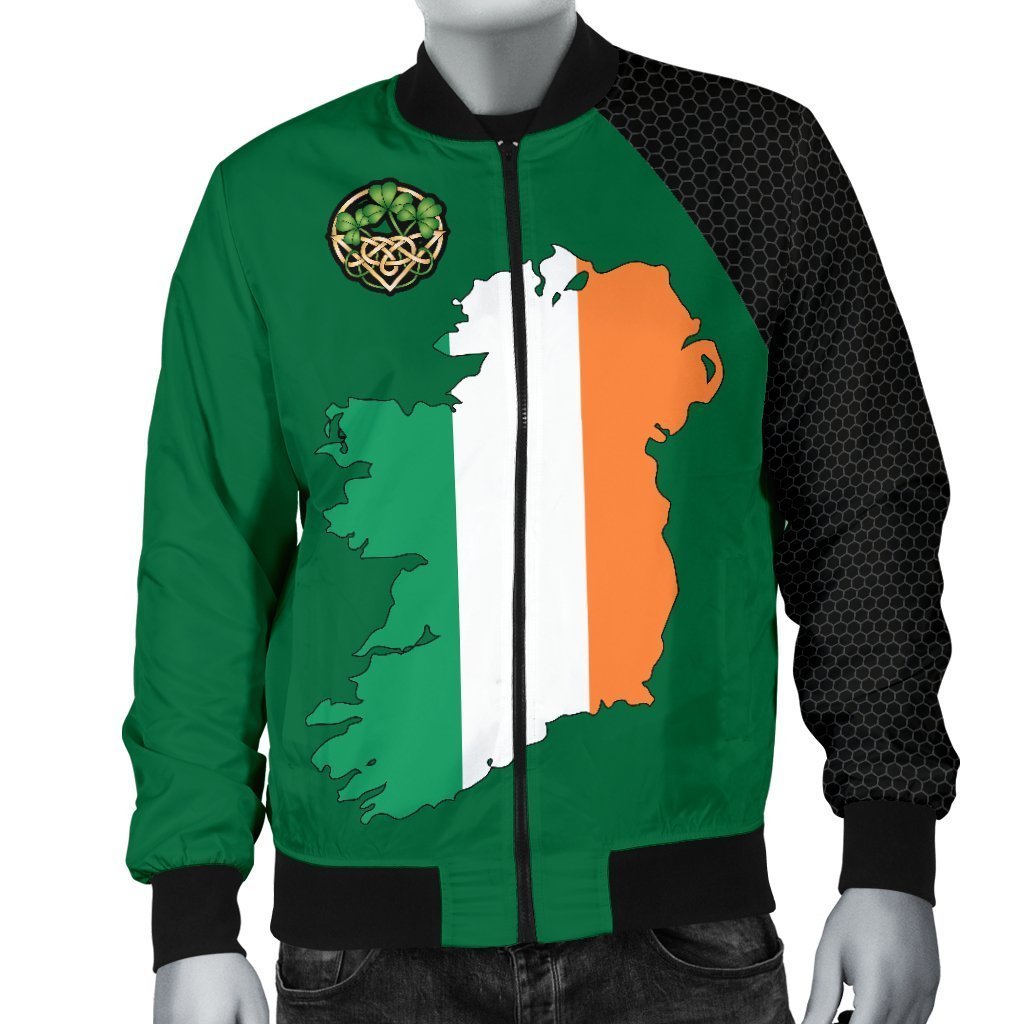 Ireland Map Special Men's Bomber Jacket-Apparel-HD09-Men's Bomber Jacket-S-Vibe Cosy™