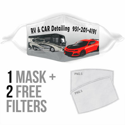 RV DETAILING B-Amaze Style™-Face Mask - RV DETAILING B-Adult Mask + 2 FREE Filters (Age 13+)-Vibe Cosy™