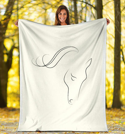 Cavallo Elegante - Coperta in Pile -Amaze Style™-Premium BlanketCavallo Elegante - Coperta in Pile -Youth (56 x 43 inches / 140 x 110 cm)-Vibe Cosy™